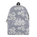 Drawing Orchid Pattern Print School Backpack