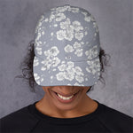 Drawing Orchid Pattern Print Baseball Cap