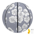 Drawing Orchid Pattern Print Basketball