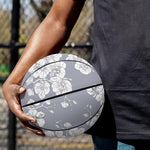 Drawing Orchid Pattern Print Basketball