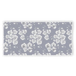 Drawing Orchid Pattern Print Beach Towel