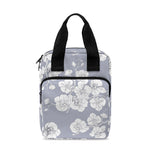Drawing Orchid Pattern Print Bible Tote Bag