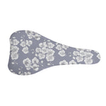 Drawing Orchid Pattern Print Bicycle Seat Cover