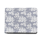 Drawing Orchid Pattern Print Bifold Wallet