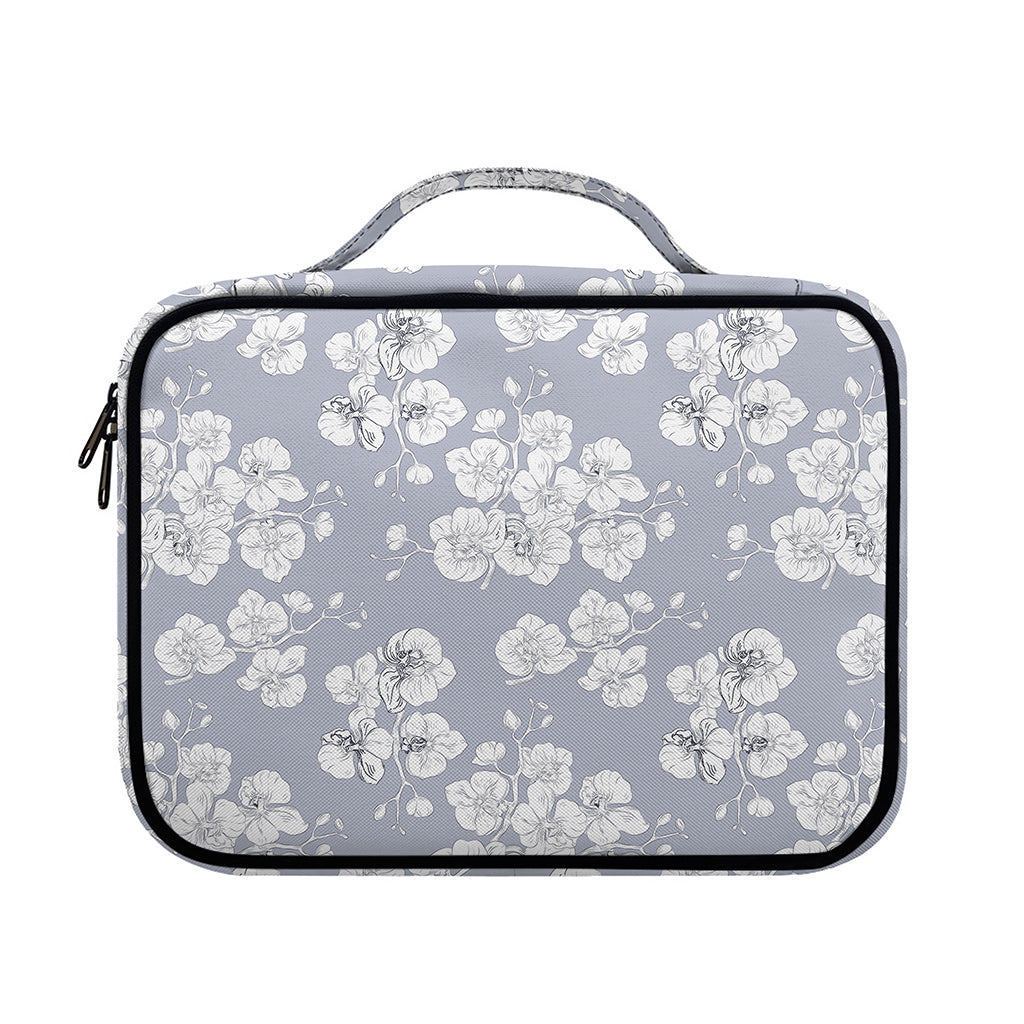 Drawing Orchid Pattern Print Briefcase Bible Bag