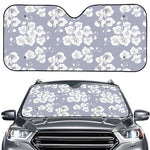 Drawing Orchid Pattern Print Car Windshield Sun Shade