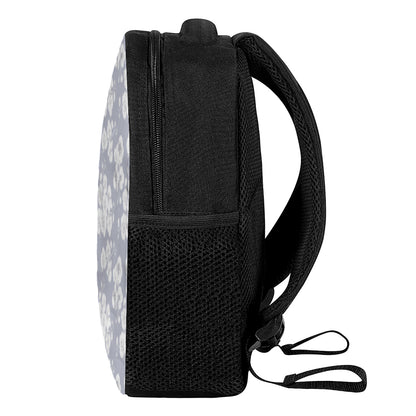 Drawing Orchid Pattern Print Casual Backpack