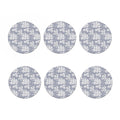 Drawing Orchid Pattern Print Coaster Set