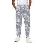 Drawing Orchid Pattern Print Cotton Pants