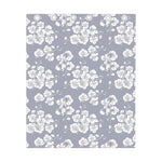 Drawing Orchid Pattern Print Curtain