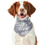 Drawing Orchid Pattern Print Dog Bandana