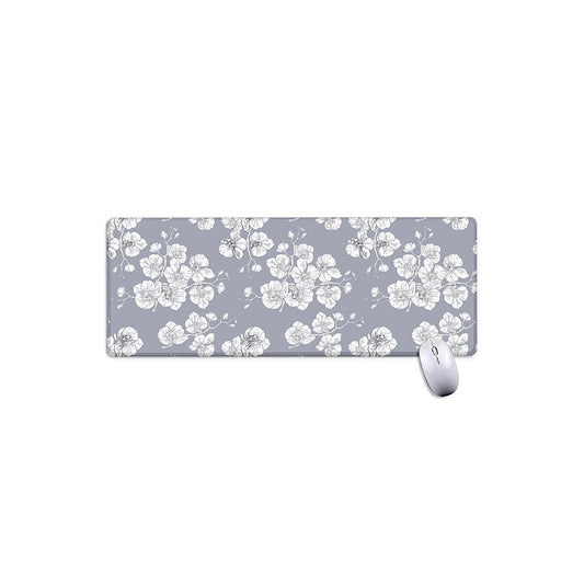 Drawing Orchid Pattern Print Extended Mouse Pad