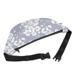 Drawing Orchid Pattern Print Fanny Pack