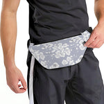 Drawing Orchid Pattern Print Fanny Pack