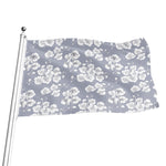 Drawing Orchid Pattern Print Flag