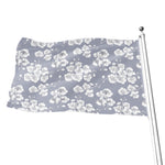 Drawing Orchid Pattern Print Flag