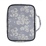 Drawing Orchid Pattern Print Front Pocket Bible Bag