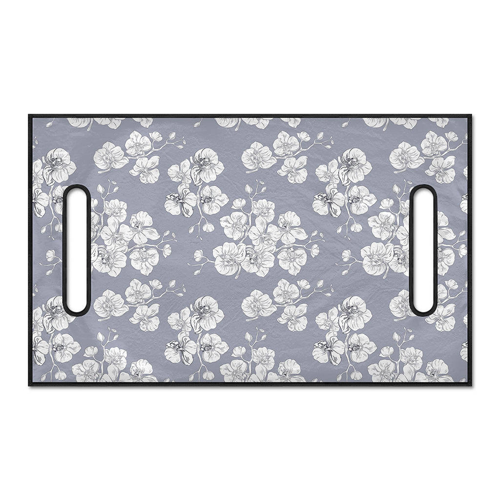 Drawing Orchid Pattern Print Golf Cart Seat Cover