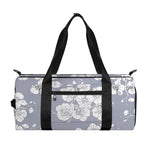 Drawing Orchid Pattern Print Gym Bag