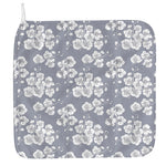 Drawing Orchid Pattern Print Hand Towel