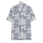 Drawing Orchid Pattern Print Hawaiian Shirt