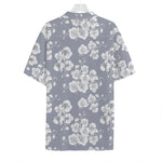 Drawing Orchid Pattern Print Hawaiian Shirt
