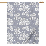 Drawing Orchid Pattern Print House Flag