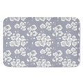 Drawing Orchid Pattern Print Indoor Door Mat