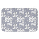 Drawing Orchid Pattern Print Indoor Door Mat