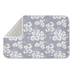 Drawing Orchid Pattern Print Indoor Door Mat