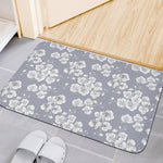 Drawing Orchid Pattern Print Indoor Door Mat