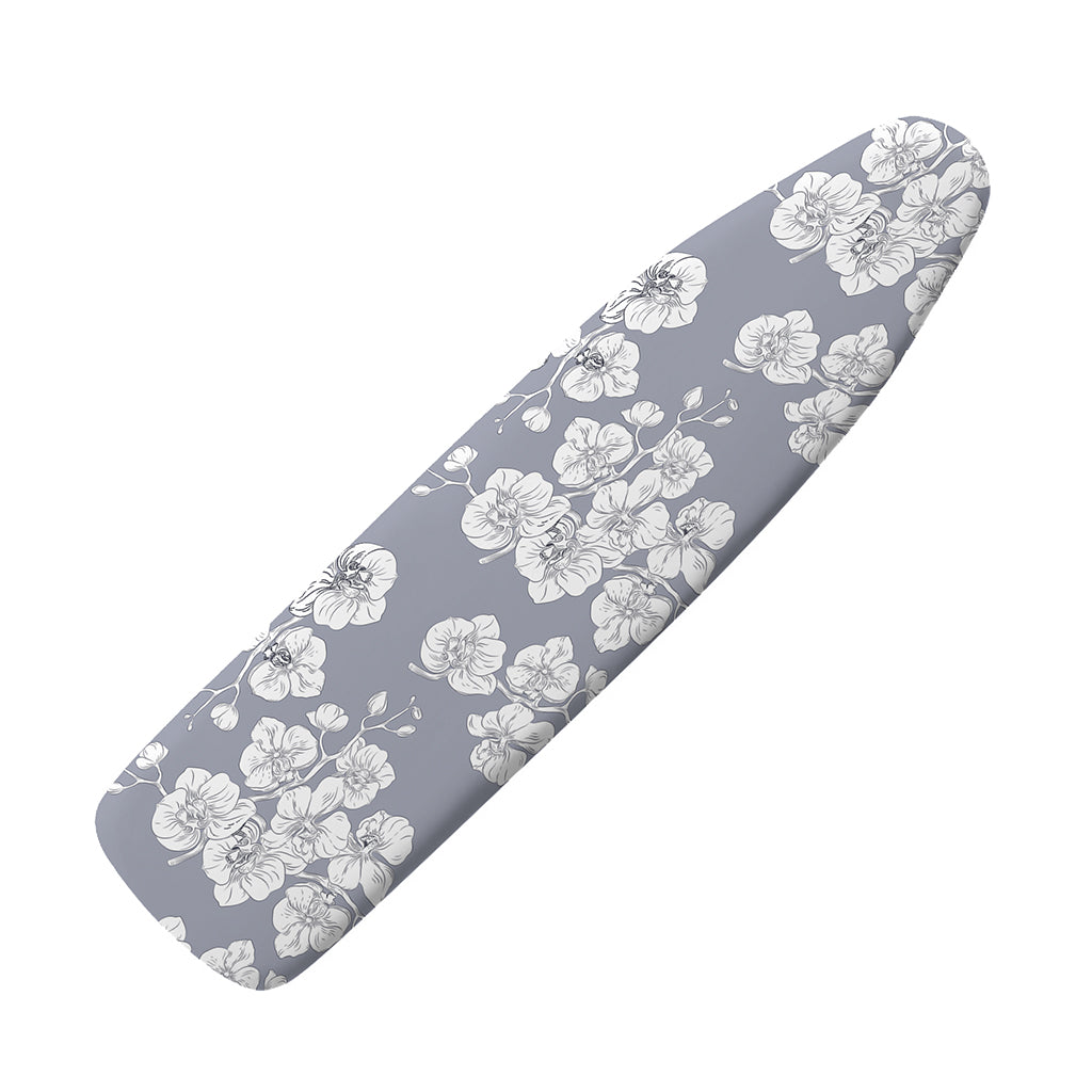 Drawing Orchid Pattern Print Ironing Board Cover