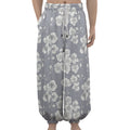 Drawing Orchid Pattern Print Lantern Pants