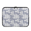 Drawing Orchid Pattern Print Laptop Sleeve