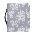 Drawing Orchid Pattern Print Leather Bible Cover
