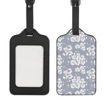 Drawing Orchid Pattern Print Luggage Tag