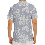 Drawing Orchid Pattern Print Men's Deep V-Neck Shirt
