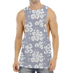 Drawing Orchid Pattern Print Men's Muscle Tank Top