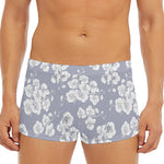 Drawing Orchid Pattern Print Men's Short Boxer Briefs