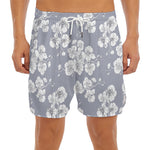 Drawing Orchid Pattern Print Men's Split Running Shorts