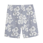Drawing Orchid Pattern Print Men's Sports Shorts