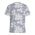 Drawing Orchid Pattern Print Men's Athletic T-Shirt