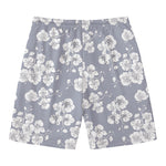 Drawing Orchid Pattern Print Men's Swim Trunks