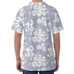 Drawing Orchid Pattern Print Men's Velvet T-Shirt