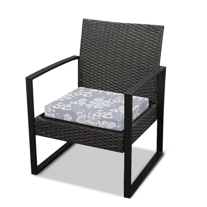 Drawing Orchid Pattern Print Outdoor Seat Cushion Cover
