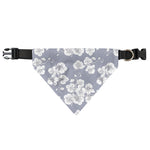 Drawing Orchid Pattern Print Over The Collar Dog Bandana