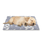 Drawing Orchid Pattern Print Pet Cooling Mat Cover