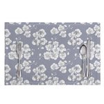 Drawing Orchid Pattern Print Placemat