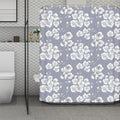 Drawing Orchid Pattern Print Polyester Shower Curtain