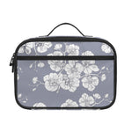 Drawing Orchid Pattern Print Portable Lunch Bag